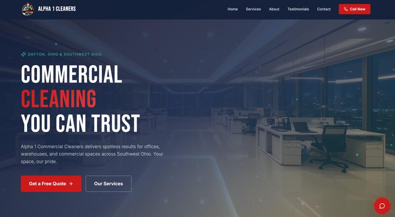 Alpha 1 Commercial Cleaners case study