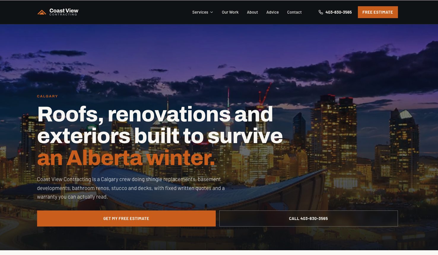 Coast View Contracting case study