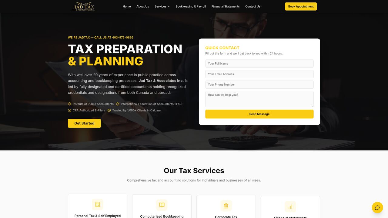 JadTax Services case study