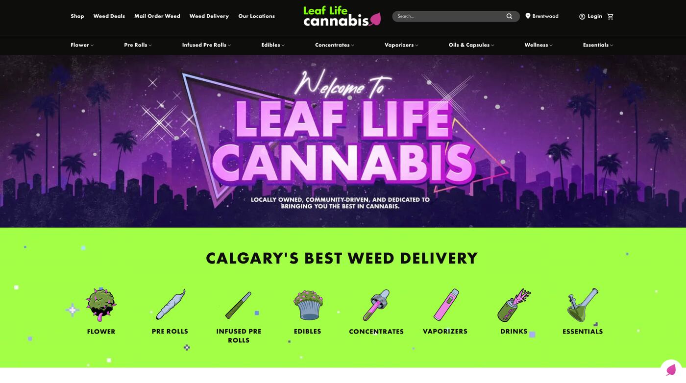 Leaf Life website